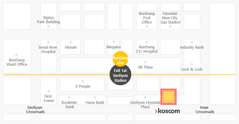 location - Bundang Center(See below)